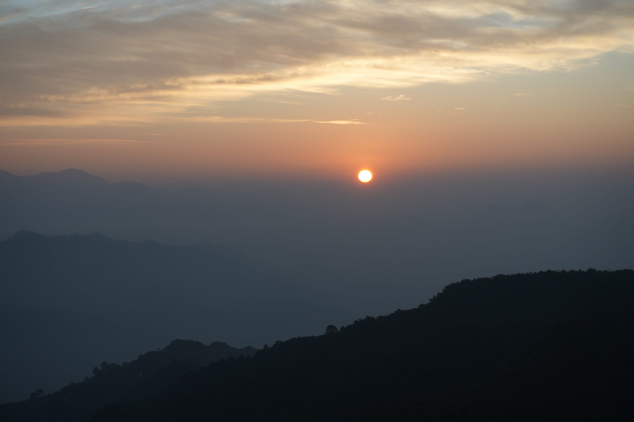 sunset in rishikesh india